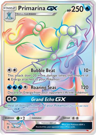 Primarina GX (Secret) 149/145 - SM  Guardians Rising Holofoil