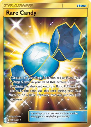Rare Candy (Secret) 165/145 - SM  Guardians Rising Holofoil