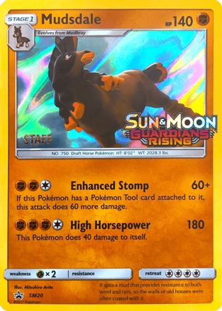 Mudsdale (Prerelease) [Staff] SM20 - SM Promos Holofoil