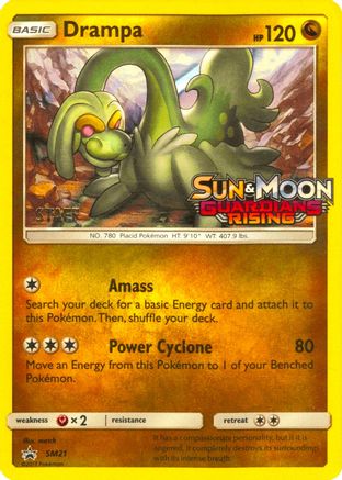 Drampa (Prerelease) [Staff] SM21 - SM Promos Holofoil