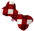 Pet and Dog Plush Heart or Bone Toy, "Christmas Patterns Group" (Available in different sizes, and 11 different pattern options!)