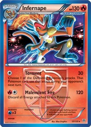 Infernape (BW Plasma Storm) 017/135 - Deck Exclusives