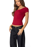 Edikted Javi Cowl Neck Top, Medium