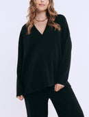 Motherhood Maternity V-Neck Pullover Scuba Hoodie - Small