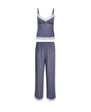 Adore Me Plus Size Suzanna Pajama Cami and Pants Set - Dark Grey, 3X