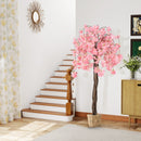 5.5 FT Tall Artificial Cherry Blossom Tree with Pink/White Flowers 1 Pack