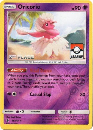 Oricorio (League Challenge) [2nd Place] 055/145 - League & Championship Cards Reverse Holofoil