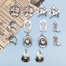 Denim Series Silver Alloy Pendant