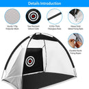 Golf Training Net with Target Cloth & Carry Bag – Indoor/Outdoor Practice