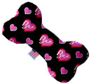 Valentine's Day Pet & Dog Plush Heart or Bone Toy, "Sweetheart Group" (Available in different sizes and 7 different patterns!)