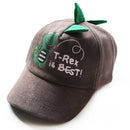 ''T-REX IS BEST'' DINOSAUR KIDS HATS