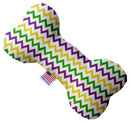 Pet and Dog Plush Heart or Bone Toy, "Mardi Gras Group"