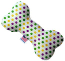 Pet and Dog Plush Heart or Bone Toy, "Mardi Gras Group"