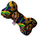 Pet and Dog Plush Heart or Bone Toy, "Mardi Gras Group"