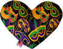 Pet and Dog Plush Heart or Bone Toy, "Mardi Gras Group"