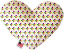 Pet and Dog Plush Heart or Bone Toy, "Mardi Gras Group"