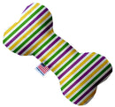 Pet and Dog Plush Heart or Bone Toy, "Mardi Gras Group"