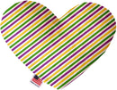 Pet and Dog Plush Heart or Bone Toy, "Mardi Gras Group"