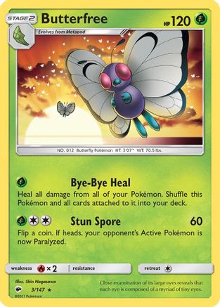 Butterfree 003/147 - SM  Burning Shadows