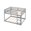 Full Over Full Bunk Bed Low-to-ground Bunk Bed