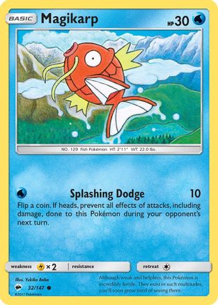 Magikarp 032/147 - SM  Burning Shadows Reverse Holofoil
