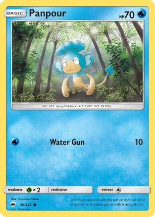Panpour 036/147 - SM  Burning Shadows Reverse Holofoil