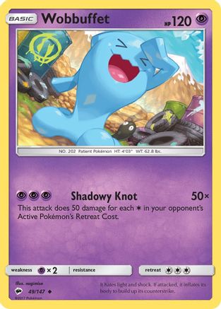 Wobbuffet 049/147 - SM  Burning Shadows