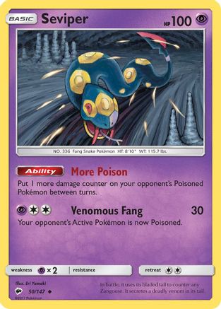 Seviper 050/147 - SM  Burning Shadows