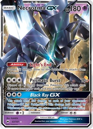 Necrozma GX 063/147 - SM  Burning Shadows Holofoil