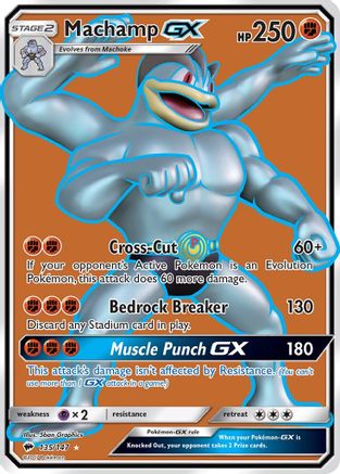 Machamp GX (Full Art) 135/147 - SM  Burning Shadows Holofoil