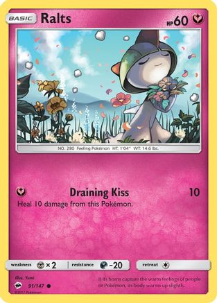 Ralts 091/147 - SM  Burning Shadows