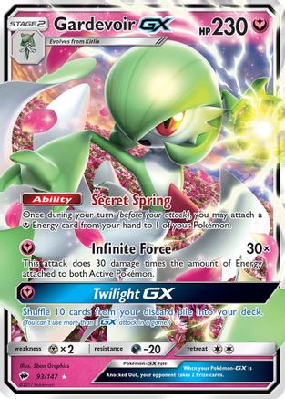 Gardevoir GX 093/147 - SM  Burning Shadows Holofoil