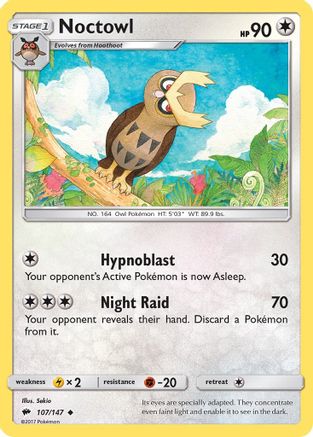 Noctowl 107/147 - SM  Burning Shadows Reverse Holofoil