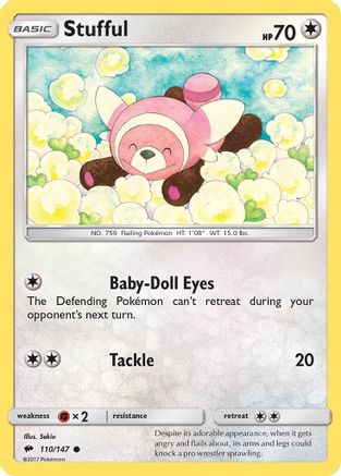 Stufful 110/147 - SM  Burning Shadows Reverse Holofoil