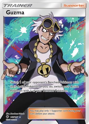 Guzma (Full Art) 143/147 - SM  Burning Shadows Holofoil