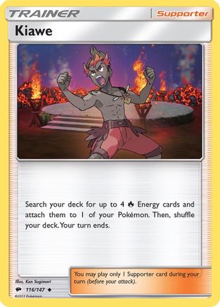 Kiawe 116/147 - SM  Burning Shadows Reverse Holofoil