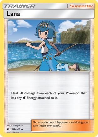 Lana 117/147 - SM  Burning Shadows Reverse Holofoil
