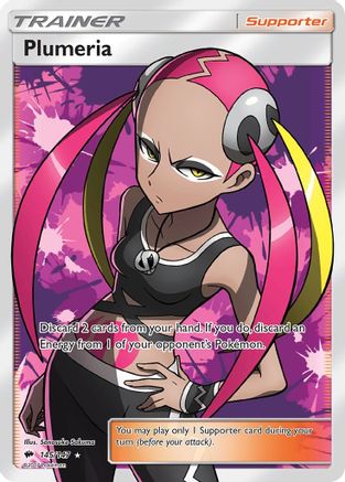 Plumeria (Full Art) 145/147 - SM  Burning Shadows Holofoil