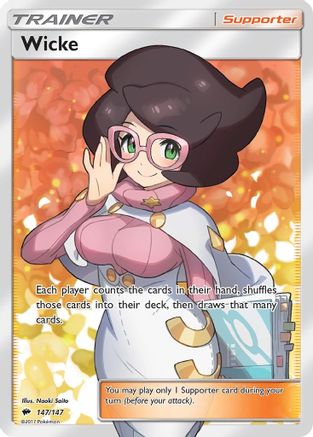 Wicke (Full Art) 147/147 - SM  Burning Shadows Holofoil