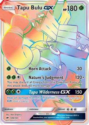 Tapu Bulu GX (Secret) 149/147 - SM  Burning Shadows Holofoil