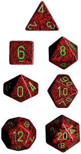 Speckled Polyhedral Strawberry 7-Die Set