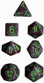 Speckled Polyhedral Earth 7-Die Set