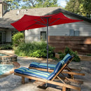 9Ft Patio Bistro Half Round Umbrella
