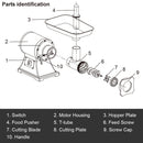 Heavy Duty 1.5HP 1100W 550LB/h Commercial Grade Meat Grinder