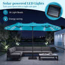 13 FT Double-Sided Patio Umbrella with 36 LED Lights