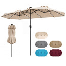 13 FT Double-Sided Patio Umbrella with 36 LED Lights