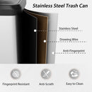 13.2 Gallon Step Trash Can with Soft Close Lid and Deodorizer Compartment
