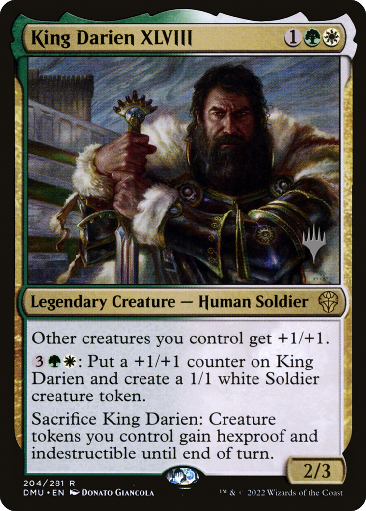 King Darien XLVIII (PPDMU-204P) - Dominaria United Promos Foil