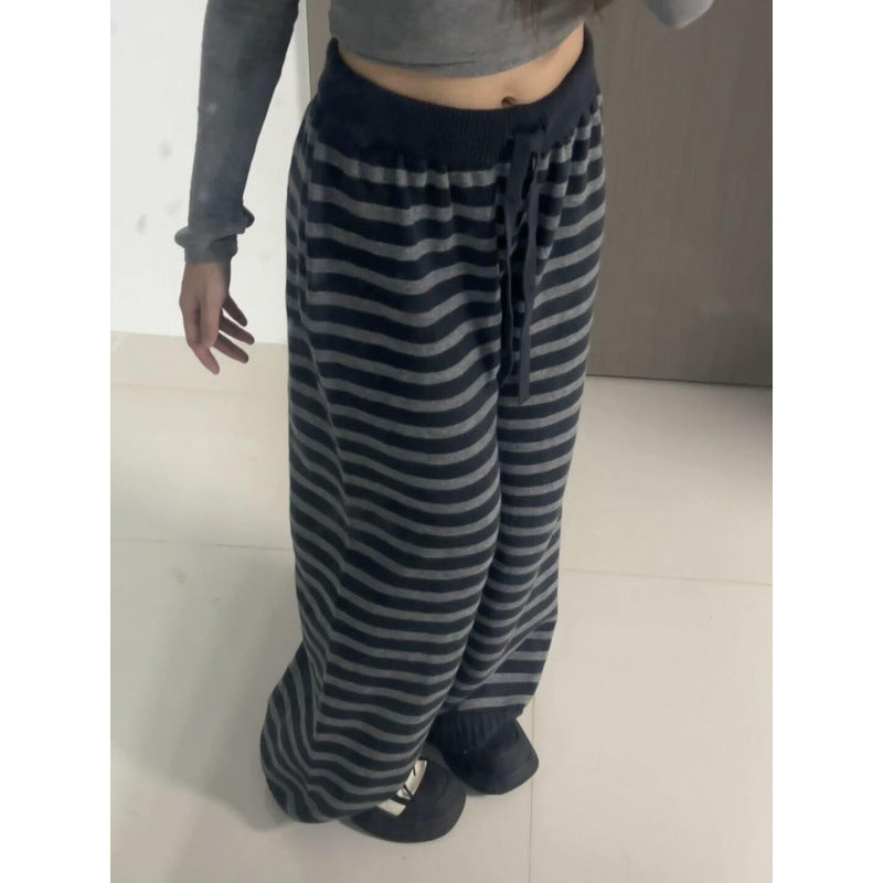 Retro Loose Slimming Wide-leg Pants For Women