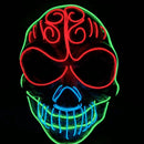 Halloween skull LED glowing mask